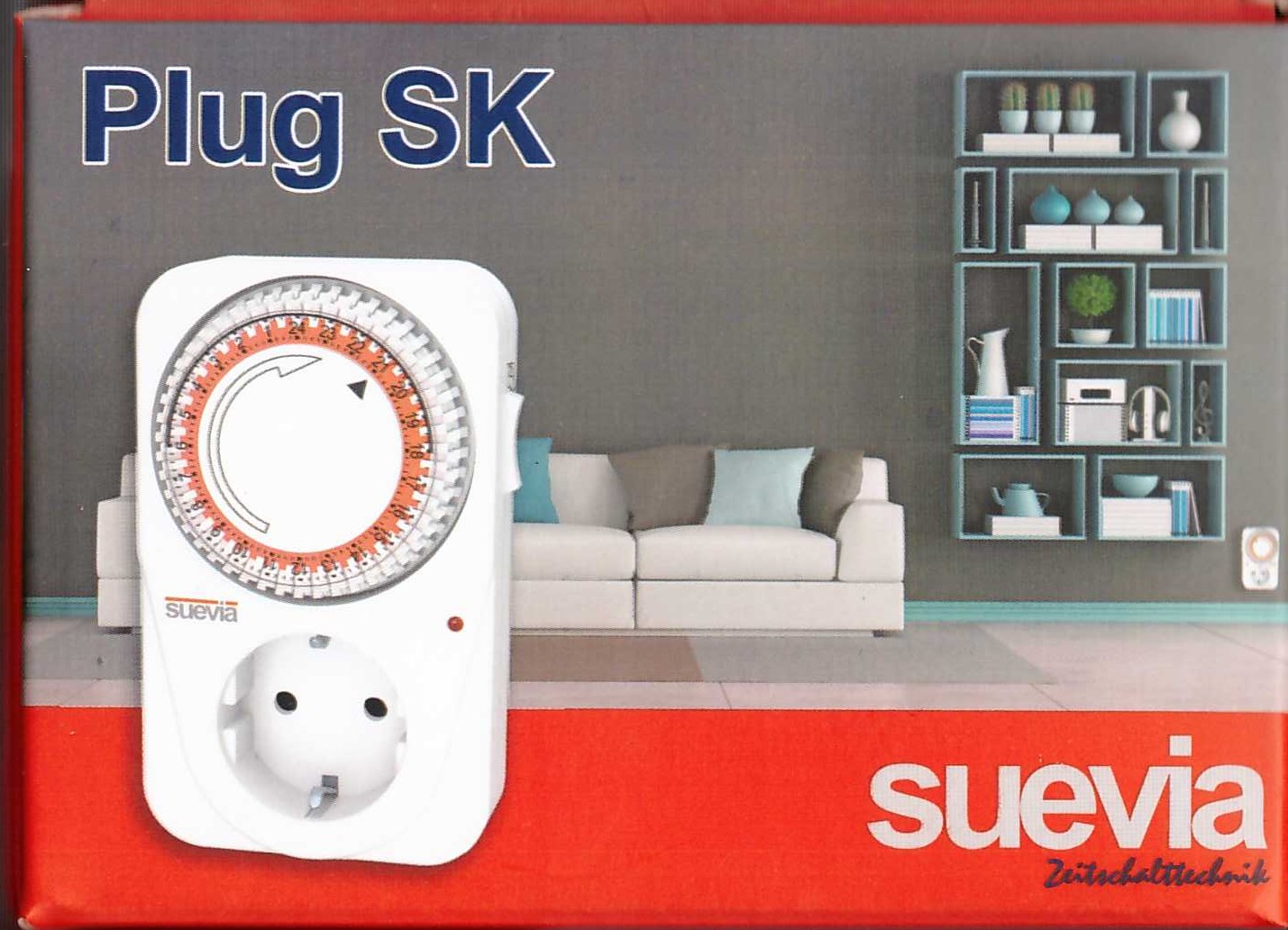 Box PlugSK analoge Steckdosen-Zeitschaltuhr von Suevia von Suevia