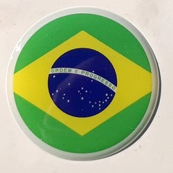 Ver04-50_Brasil_rund - Motiv-Aufkleber mit hochwertiger Doming-Beschichtung für Steckel