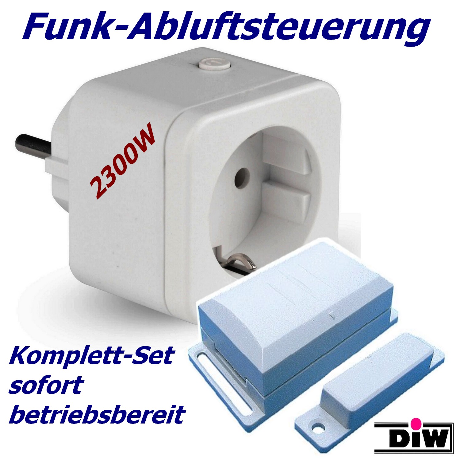 DFS-1000 Funk-Abluftsteuerung mit Powerstecker zum Top-Preis! (c) www.Funk-Abluftsteuerung.de