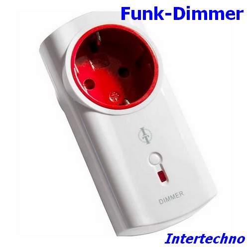 BU-ITLR-200 Funk-Zwischenstecker Dimmer 300 W Intertechno