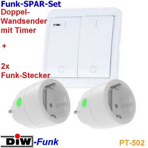 SPARSET TIMER PT-501 das günstige Sparset von DIW-Funk