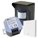 SPARSET PD-548 Funk Bewegungsmelder DIW-44 + Einbauschalter DES-2300 + Wand-Sender DWS-11 von DIW-Funk