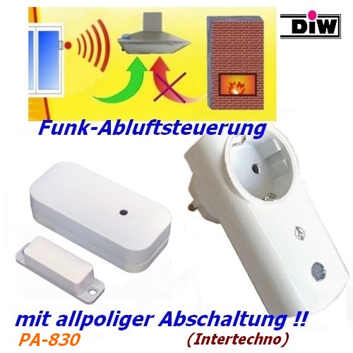 PA-830 Funk Abluftsteuerung DFM-2000+IT-K2300 zum Top-Preis! (c) www.Funk-Abluftsteuerung.de