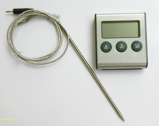 Fleisch Braten Thermometer ET921 bis 250°C hitzefestes Sensorkabel